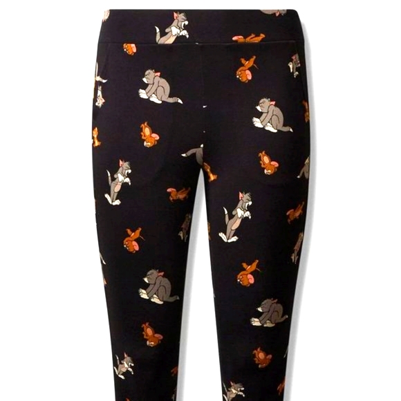 ❤️NWT VINTAGE TORRID LEGGING - TOM & JERRY - CROP LENGTH - PLUS SIZE - Picture 13 of 16